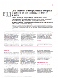 laser-prostate-bph-anticoagulant-review