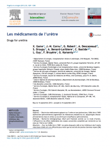 medicament-urologie