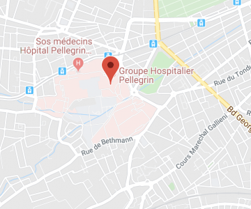 Plan d'accès au CHU de Bordeaux