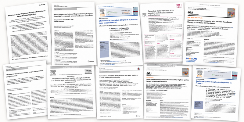 Sélection de publications scientifiques du service d’urologie du CHU de Bordeaux