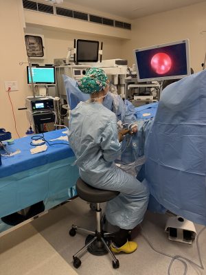 Chirurgie endoscopique en salle d’opération